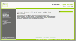 Desktop Screenshot of abendgymnasium-karlsruhe.de